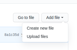 Create new file GitHub.