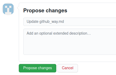 Propose changes on GitHub